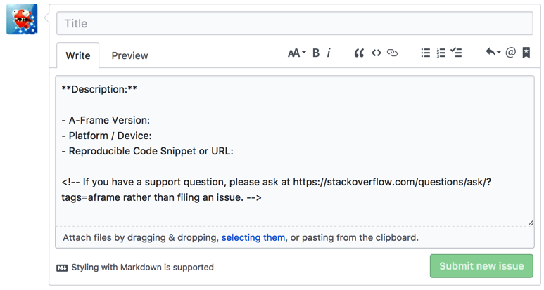 Template PR Github