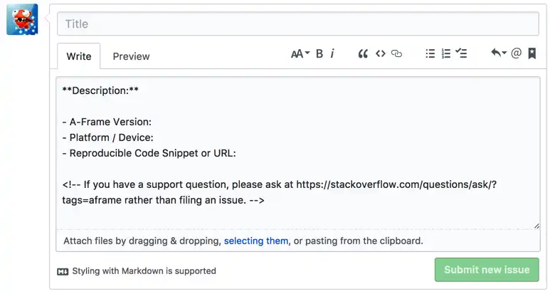 Template PR Github